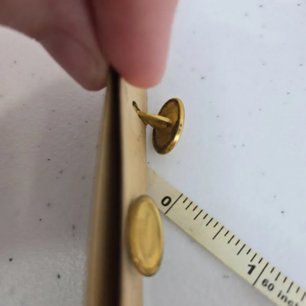 Chain Cufflinks Gold Tone Vintage Textured Oval Basic New Mens Double Sided New